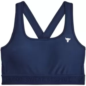 Image of Under Armour Project Rock Sports Bra Ladies - Blue