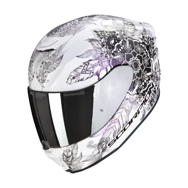 Image of Scorpion Exo-391 Dream White-Chameleon Full Face Helmet XS
