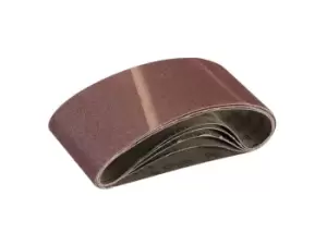 Image of Silverline 862553 Sanding Belts 75 x 457mm 5pk 80 Grit