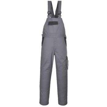 Image of Portwest - TX52ONRL - sz L Dijon Hi-Vis Bib and Brace - Orange/Navy