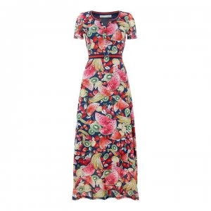 Image of Oui Fruit Dress - 0543 Blue Red