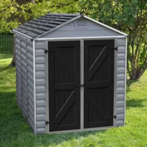 Image of Rowlinson Palram 6x8ft Skylight Grey Deco Apex Shed, none
