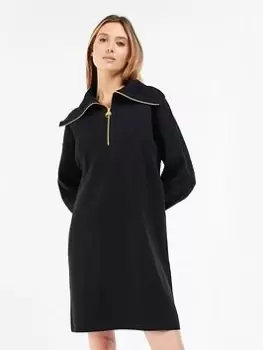 Image of Barbour International Volante Dress - Black, Size 8, Women