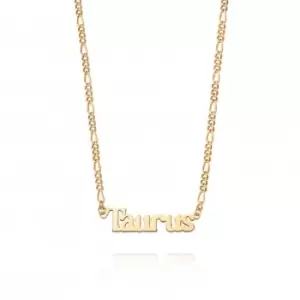 Image of Taurus Zodiac 18ct Gold Plated Necklace ZN02_GP