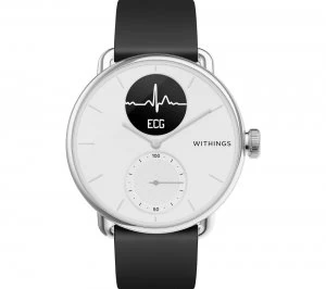 Image of WITHINGS ScanWatch Hybrid Smartwatch - White & Black, 38 mm, White