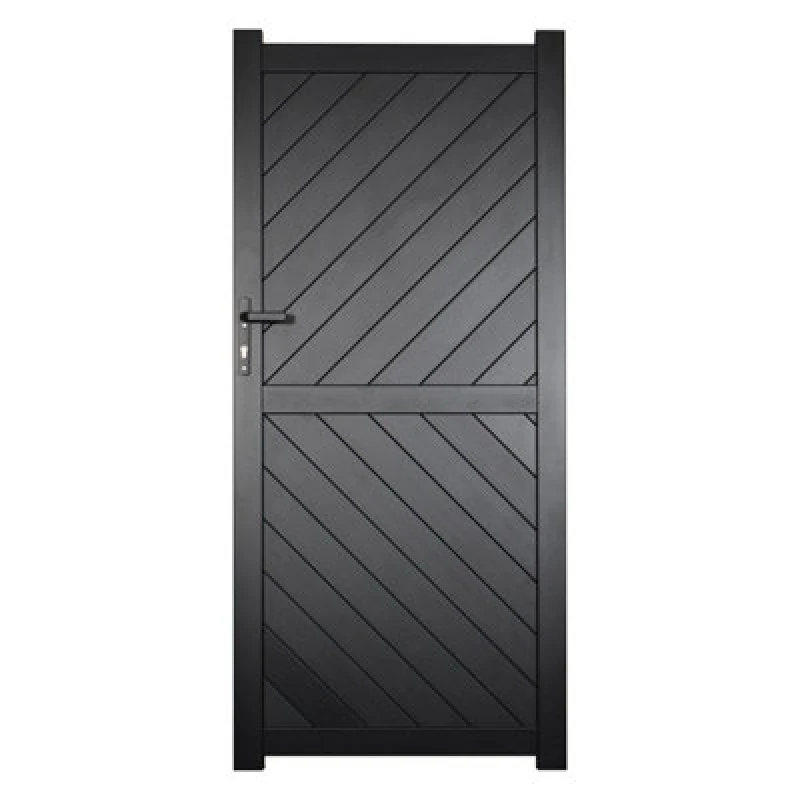Image of Barnstaple Premium Metal Side Gate - Black