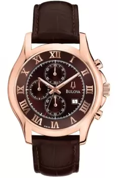 Image of Mens Bulova Dress Chronograph Watch 97B120