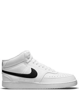 Image of Nike Court Vision Mid - White/Black, Size 9, Men