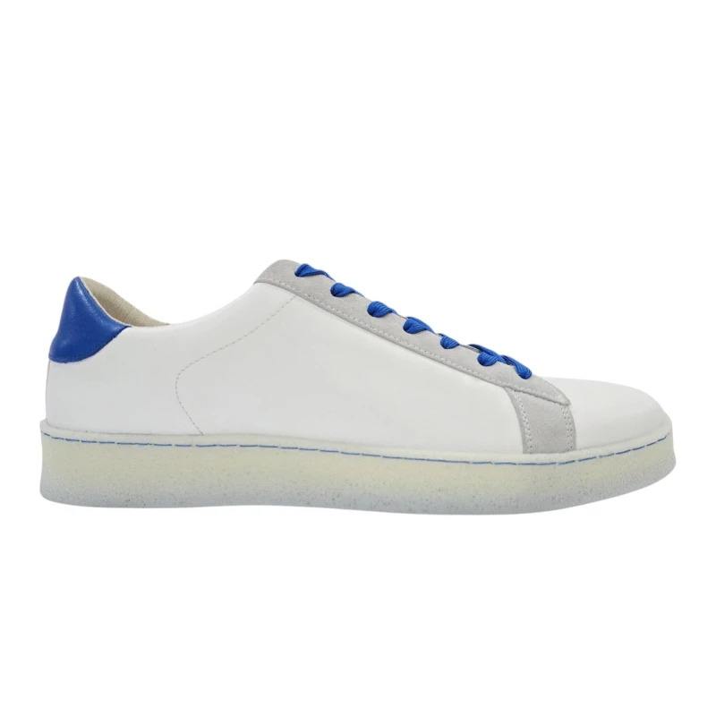 Image of Loyalti Mens Castro Low-Top Trainers Wht/Blue/Orange male 7 (41)