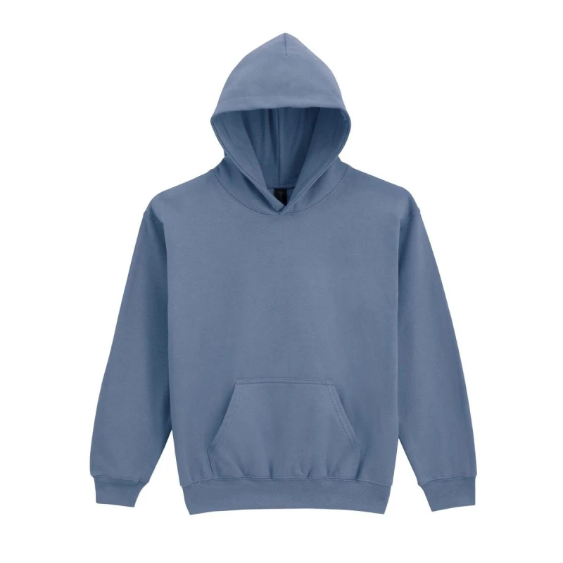 Image of Gildan Soft Touch Midweight Hoodie in Mid Blue Size: XS Mid Blue Unisex XS