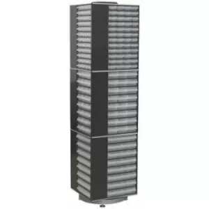 Image of 470 x 470 x 1760mm 320 Drawer Rotating Storage Cabinet -Small Part Picking Boxes