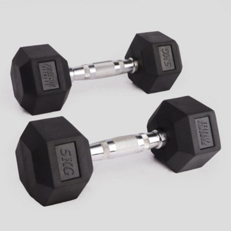 Image of Phoenix Fitness 5Kg Hexagonal Dumbbell Pair For Home Strength Training