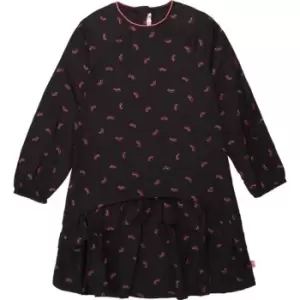 Image of Billieblush Girls Grey printed viscose dress - Grey