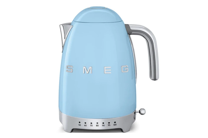 Image of Smeg 1.7L Kettle & 4 Slice Toaster Twin Pack Light Blue