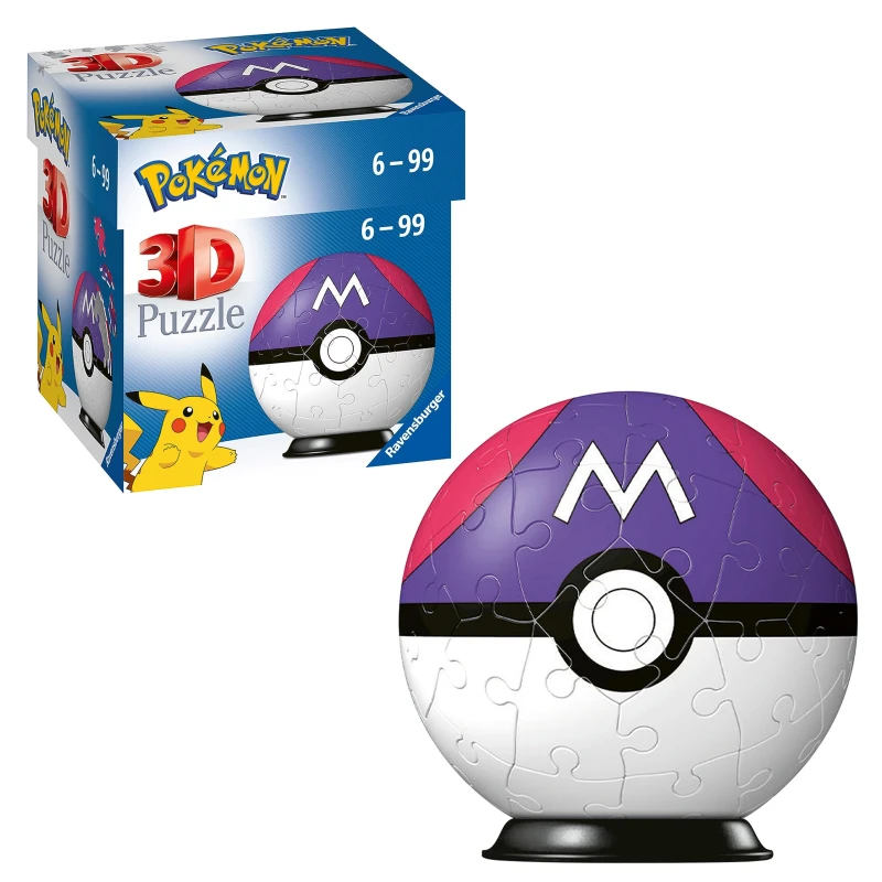 Image of Pokemon 54 piece 3D Puzzle Master Ball unisex One Size