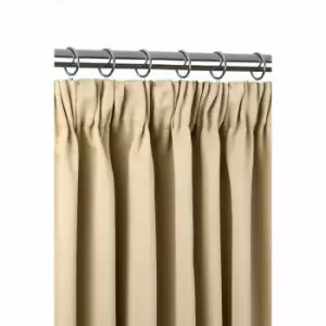 Image of Emma Barclay Blackout Pencil Pleat Curtains Cali 46 X 54" Beige