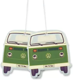 Image of Green TeaGreen VW T2 Bus Pack Of 12 Air Freshener