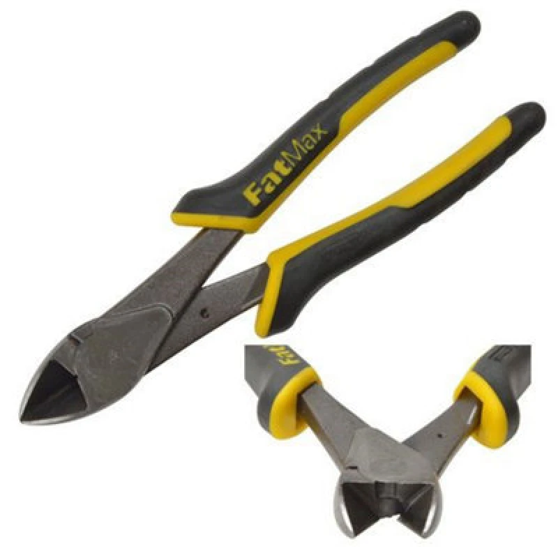 Image of Stanley FatMax Angled Diagonal Cutting Pliers Length: 180mm