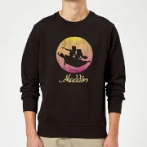 Image of Disney Aladdin Flying Sunset Sweatshirt - Black