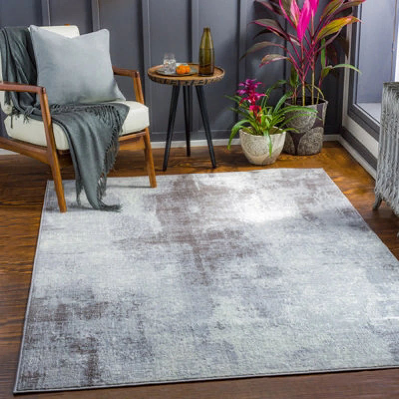 Image of Livabliss Abstract Modern Marble Cream Giulia Area Rug 120 X 170 Cm - Easy Care, Non Shedding, Ideal For Living Room & Bedroom