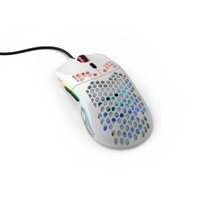 Image of Glorious PC Gaming Race Model O- USB RGB Optical Gaming Mouse - Glossy White