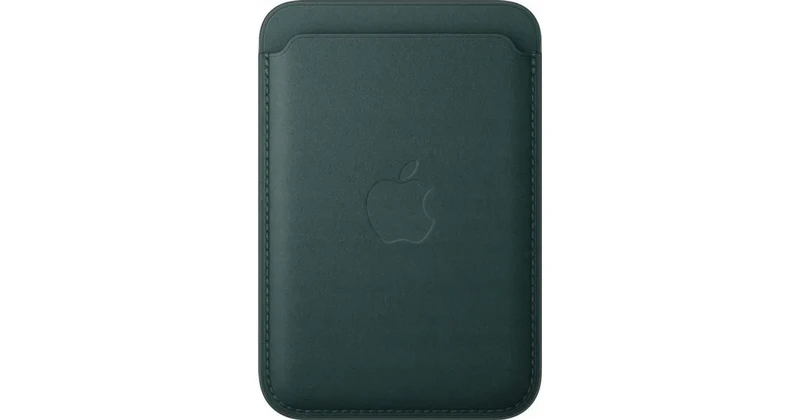 Image of Apple - Wallet for mobile phone / credit card - MagSafe compatibility - microtwill, FineWoven - dark green MA6Y4ZM/A