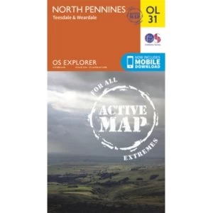Image of North Pennines - Teesdale & Weardale by Ordnance Survey (Sheet map, folded, 2015)