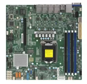 Image of Supermicro Server MB 1xLGA 1151/mATX/4x1Gb LAN retail -...