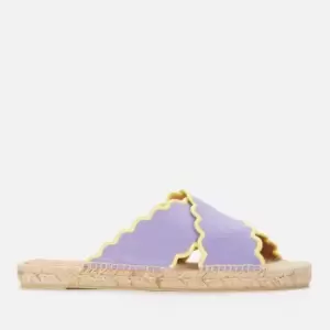 Image of Castaner Womens Hummingbird Piula Flat Espadrille Sandals - Lila - UK 3