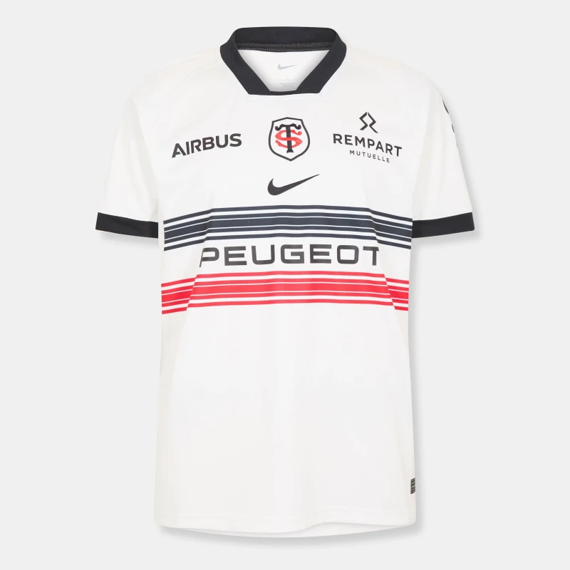 Image of Nike Stade Toulousain Away Shirt 25/26 Mens Wht/Blk/Uni Red male L