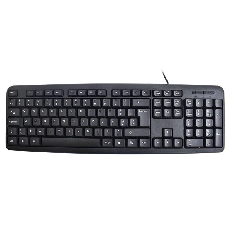 Image of FDL SLIM 105 KEY USB Keyboard - BLACK