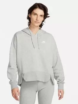 Image of Nike NSW Club Fleece Hoodie - Grey, Size S, Women