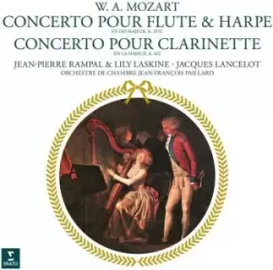 Image of WA Mozart Concerto Pour Flute & Harpe/Concerto Pour Clarinette by Wolfgang Amadeus Mozart Vinyl Album
