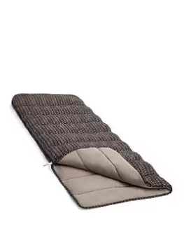 Image of Silentnight Camping Collection Reversible Softfill Adult Sleeping Bag - Mocha