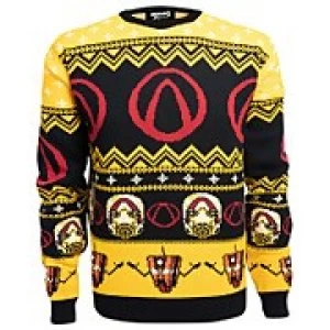 Image of Borderlands Lock Load Loot Christmas Knitted Jumper- Black - S