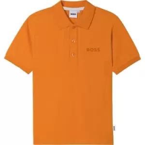 Image of Boss Tonal Polo Shirt Juniors - Orange