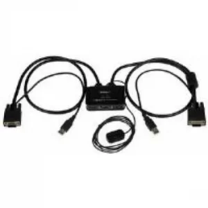 Image of StarTech 2 Port USB VIDA Cable Kvm Switch USB Powered With Remote Switch