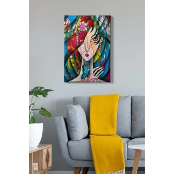 Image of Kanvas Tablo (50 x 70) - 110 Multicolor Decorative Canvas Painting