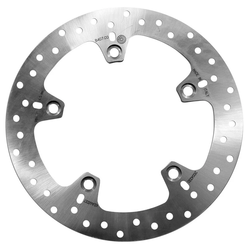 Image of BREMBO 68B407C0 Brake disc PRIME - Serie-Oro - Fixed Disc Rear, Perforated Brake Disc (82)