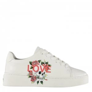 Image of Ed Hardy Love Trainers - White