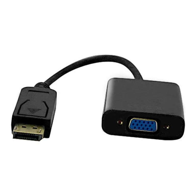 Image of Cablenet Cablenet 15cm DisplayPort Male 1.2 - VGA 1080p 60Hz Black Cable Adaptor 24-0204