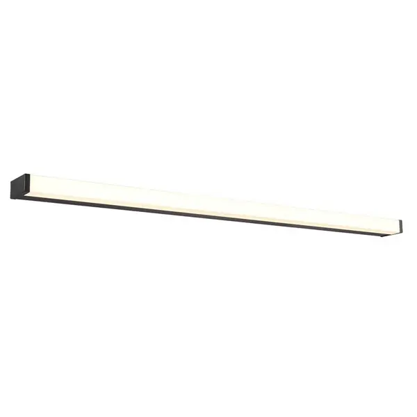 Image of Fabio Modern 120cm Bathroom Wall Lamp Black Matt 3000K IP44