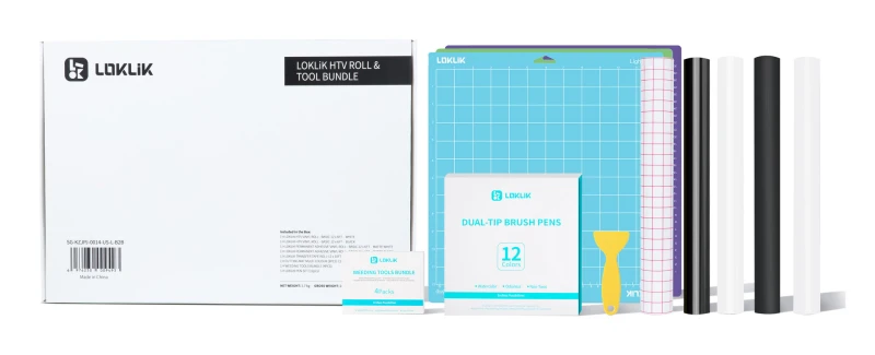 Image of LOKLIK HTV 12 X 6ft Vinyl Roll & Tool Set 6976230009493