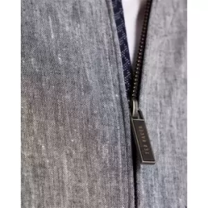 Image of Ted Baker Linen Bomber Jacket - Grey
