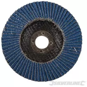 Image of Silverline - 675279) Zirconium Flap Disc 115mm 80 Grit