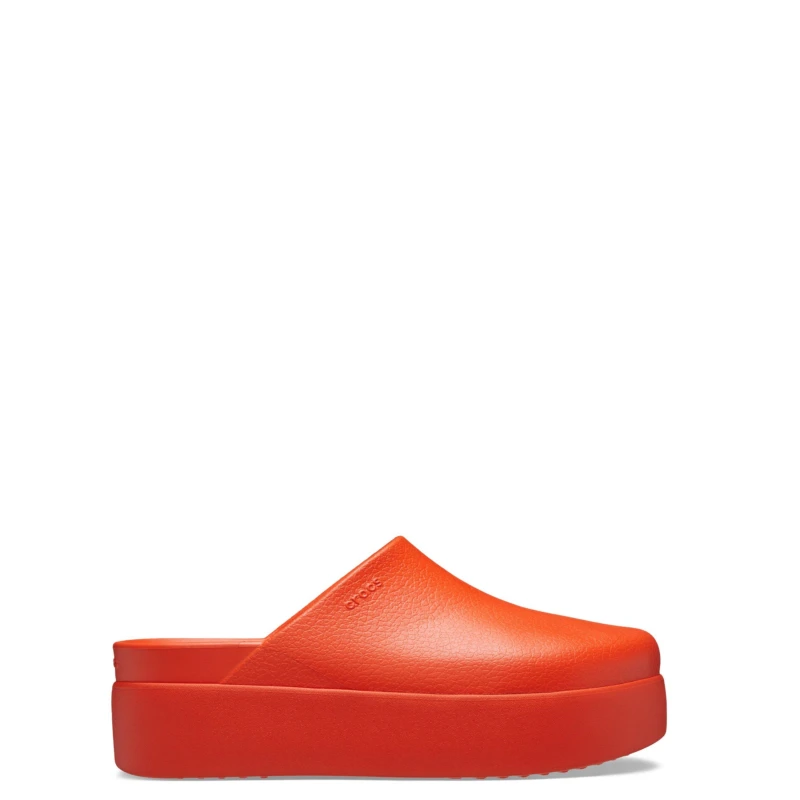Image of Crocs Dylan Platform Clogs - Orange Orange 3