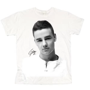 Image of One Direction - Liam Solo B&amp;W Womens Medium T-Shirt - White