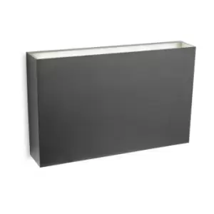 Image of Firstlight Midas Outdoor Integrated LED Up Down Light Graphite IP65