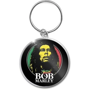 Image of Bob Marley - Logo Face Keychain