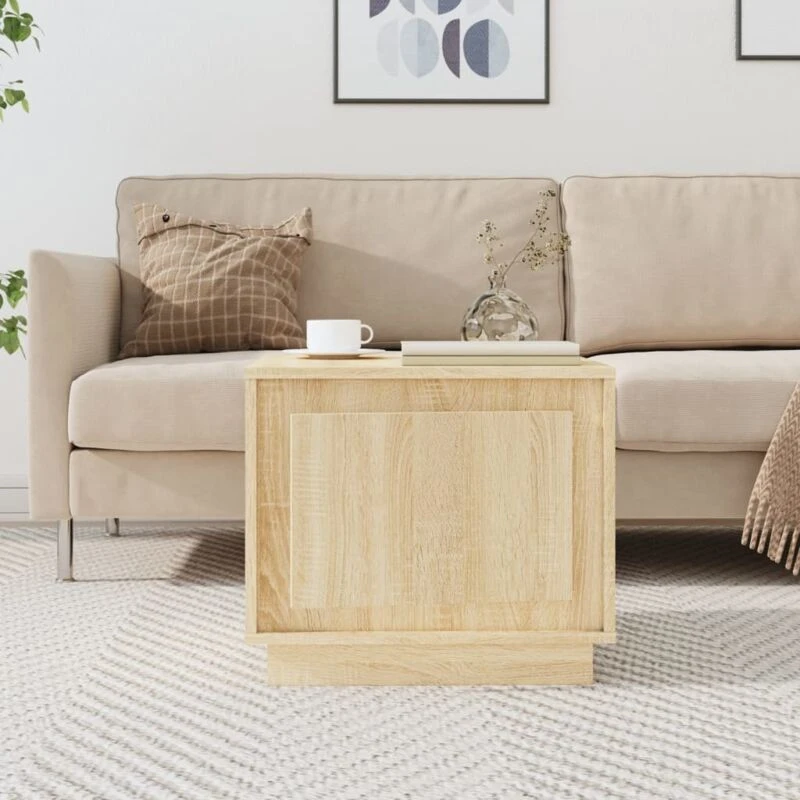 Image of VIDAXL Coffee Table Sonoma Oak 51x50x44cm Engineered Wood Vidaxl 8720845794538